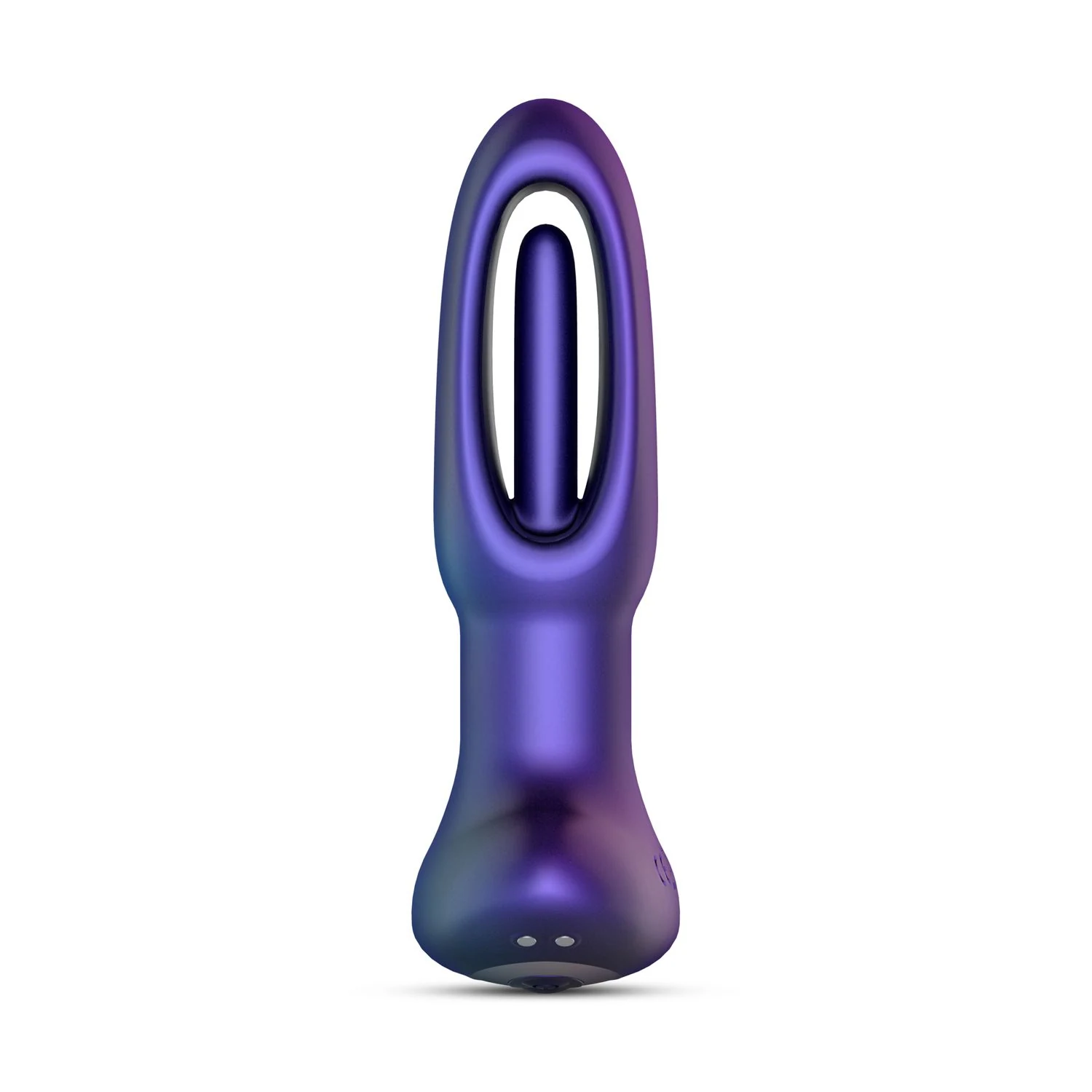 Hueman Voyager butt plug van siliconen en ABS, paars
