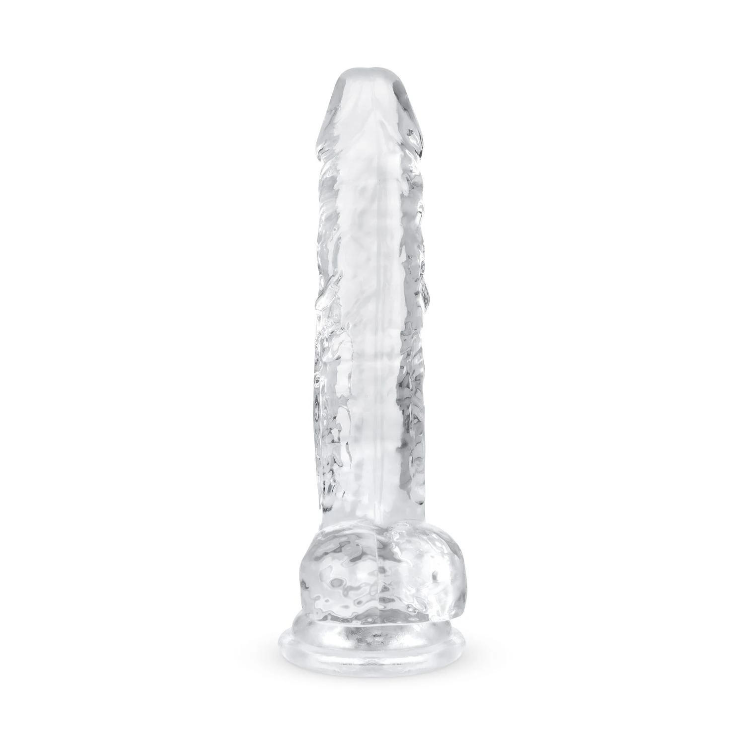 Dildo met ballen, zuignap en realistische aders