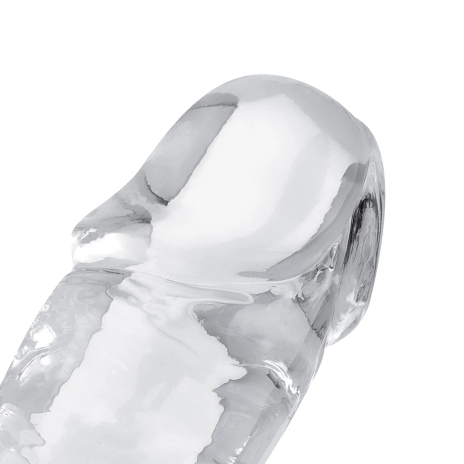 Jelly dildo zonder ballen met invoerdiepte van 180 mm