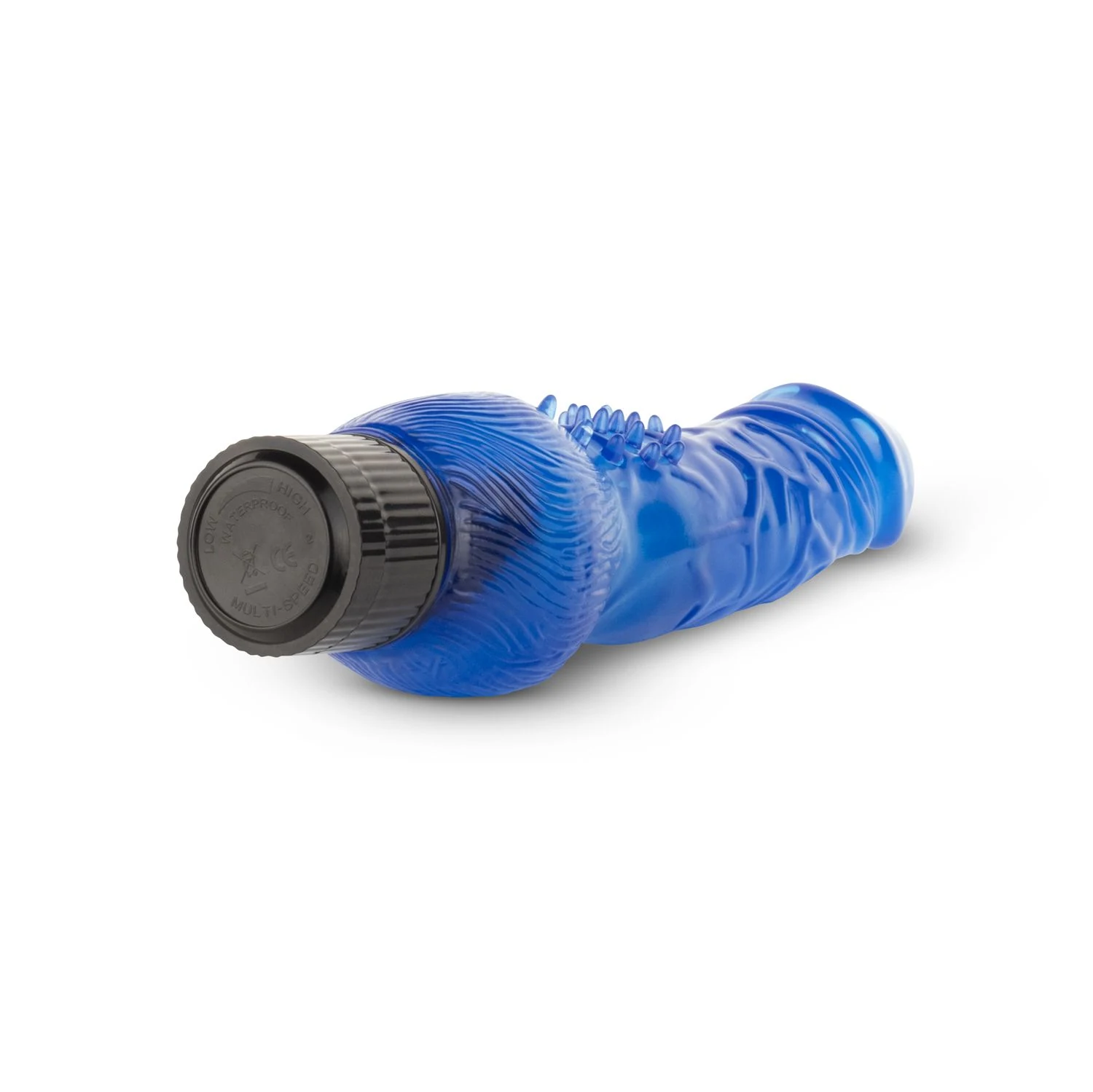Jelly Infinity blauwe vibrator van ABS en PVC, lengte 230 mm