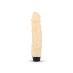 Jelly Supreme realistische vibrator 24 cm in beige met geaderde schacht