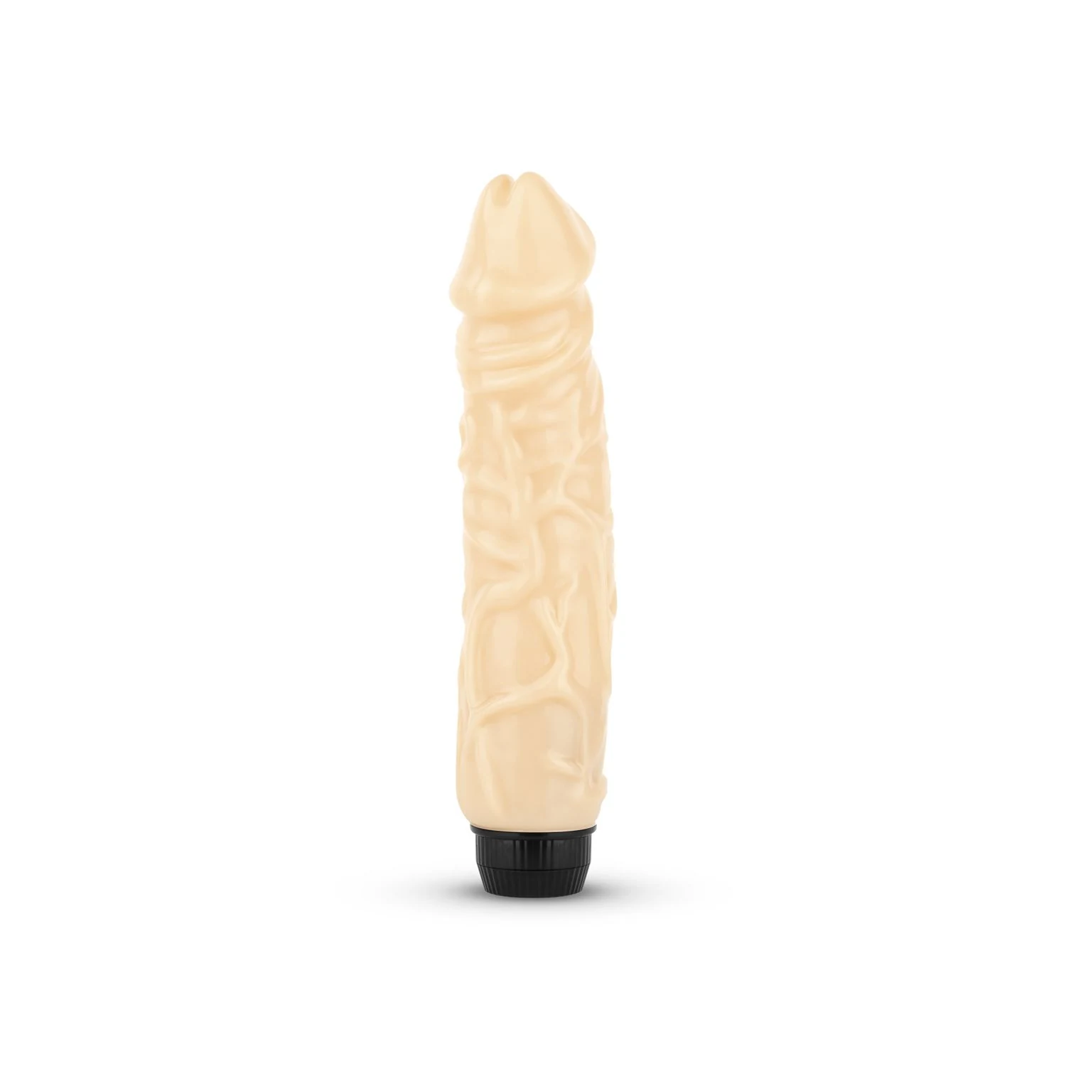 Jelly Supreme realistische vibrator 24 cm in beige met geaderde schacht
