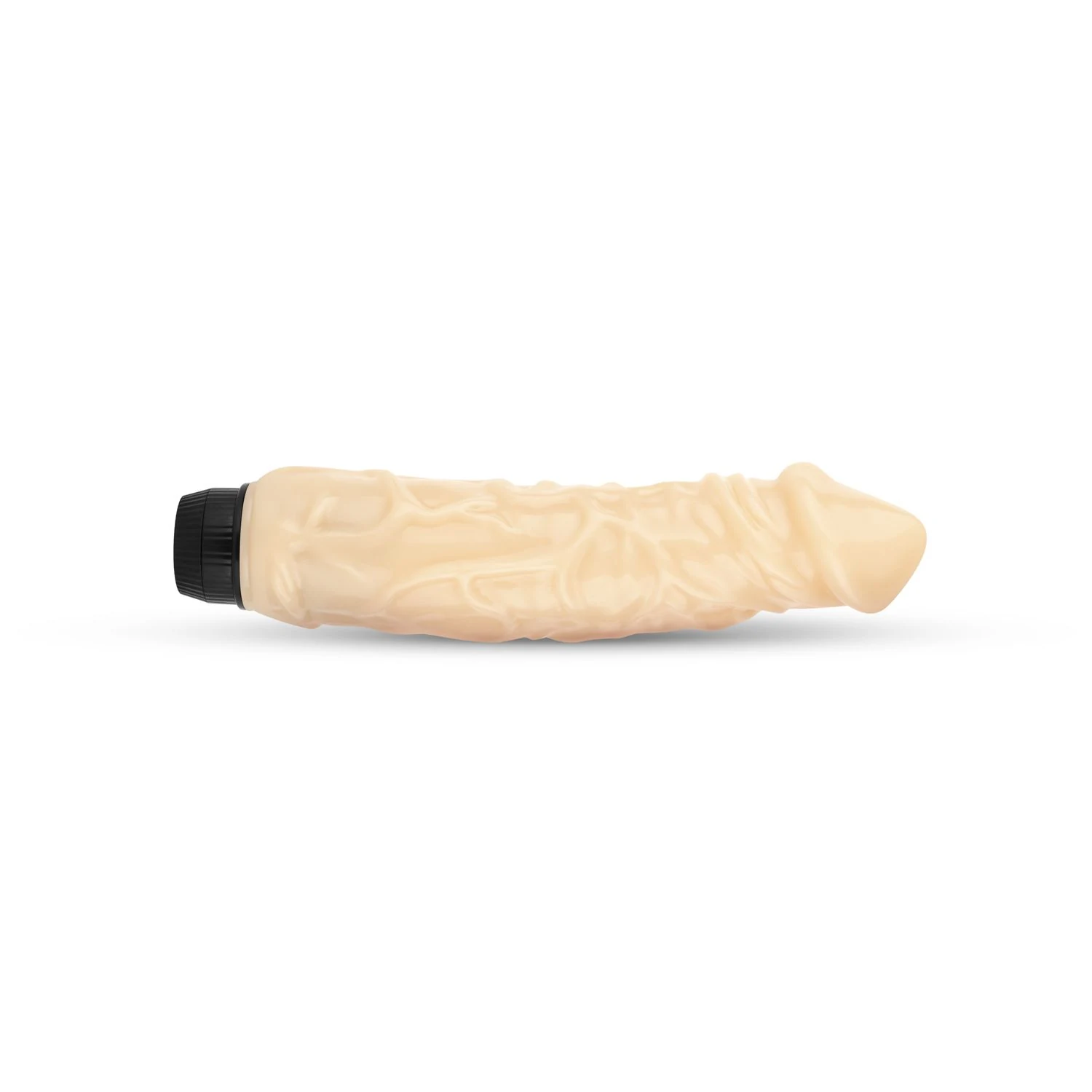 Realistische vibrator 24 cm met variabele vibratiestanden en draaiknop