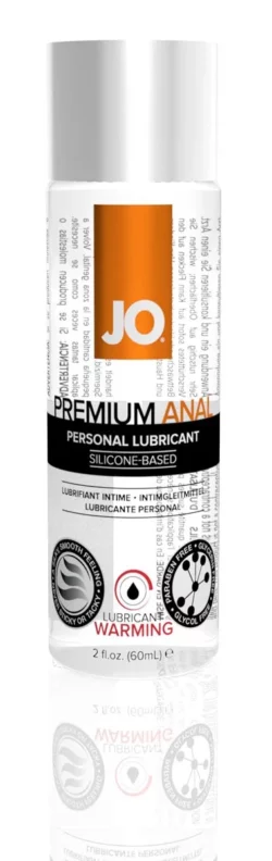 JO Premium Anaalglijmiddel 60 ml, transparant siliconen glijmiddel voor anaal gebruik