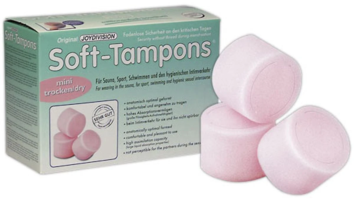 Joydivision Soft-Tampons Mini - 10 stuks, zachte tampons zonder touwtje