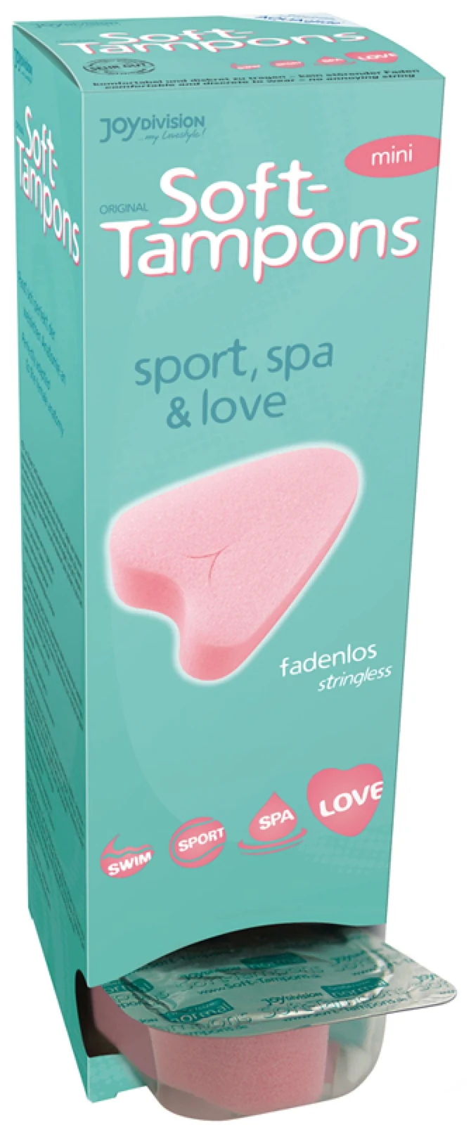 Soft-Tampons Mini van Joydivision, roze zachte tampons voor haar