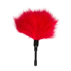 Kleine kietelaar rood van Easytoys Fetish Collection met zachte veertjes