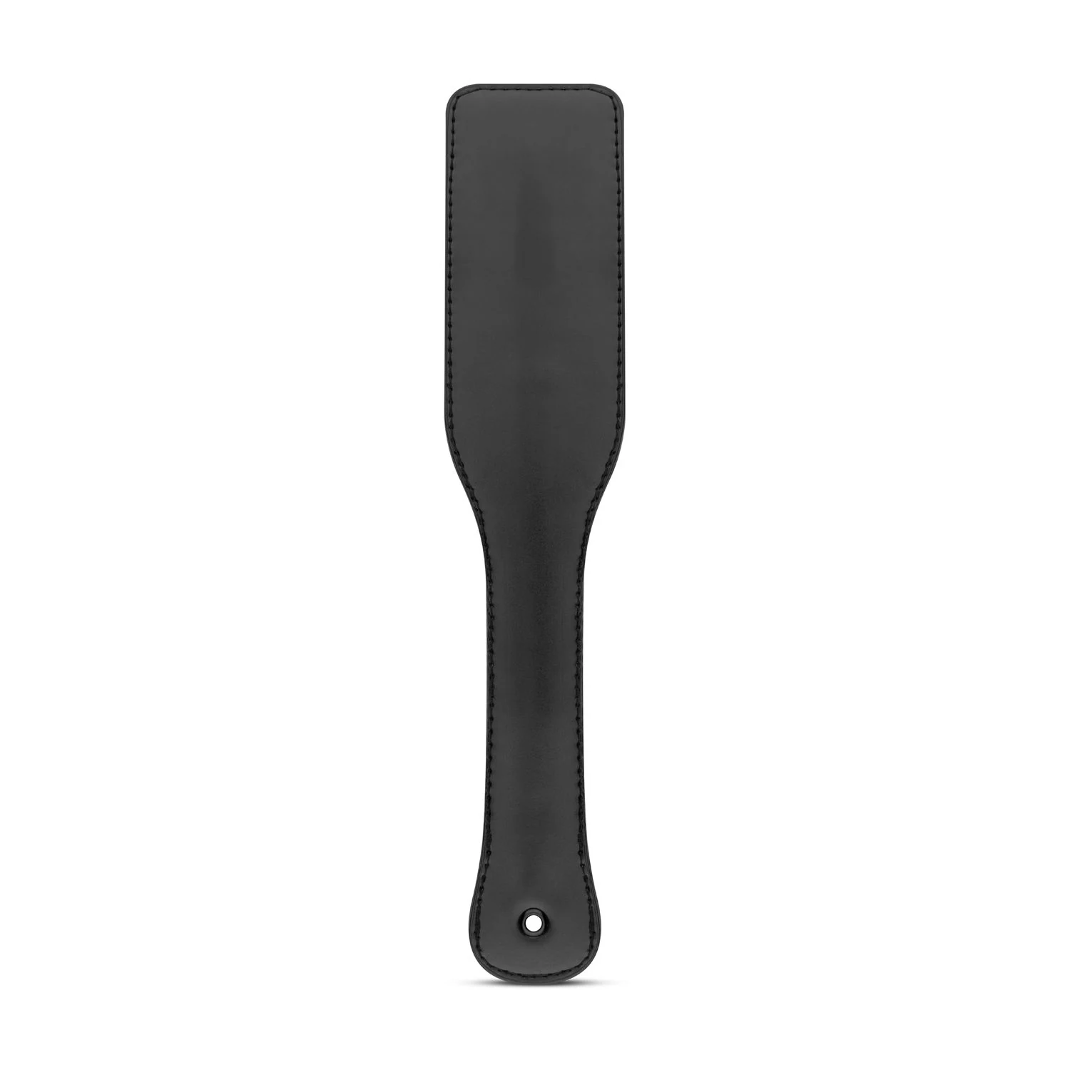 Zwarte kunstleren paddle met fijne grip, lengte 320 mm