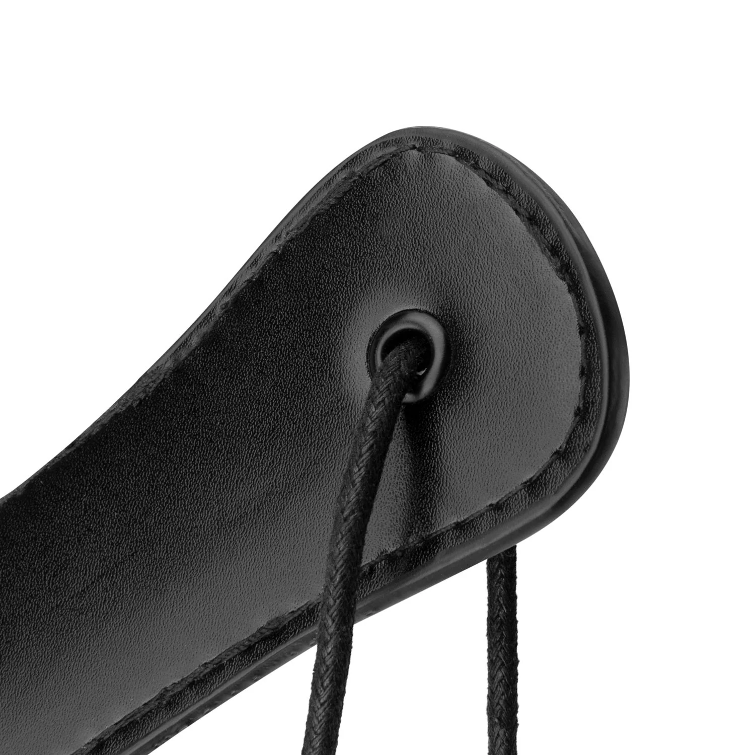 Zwarte BDSM paddle met comfortabele grip