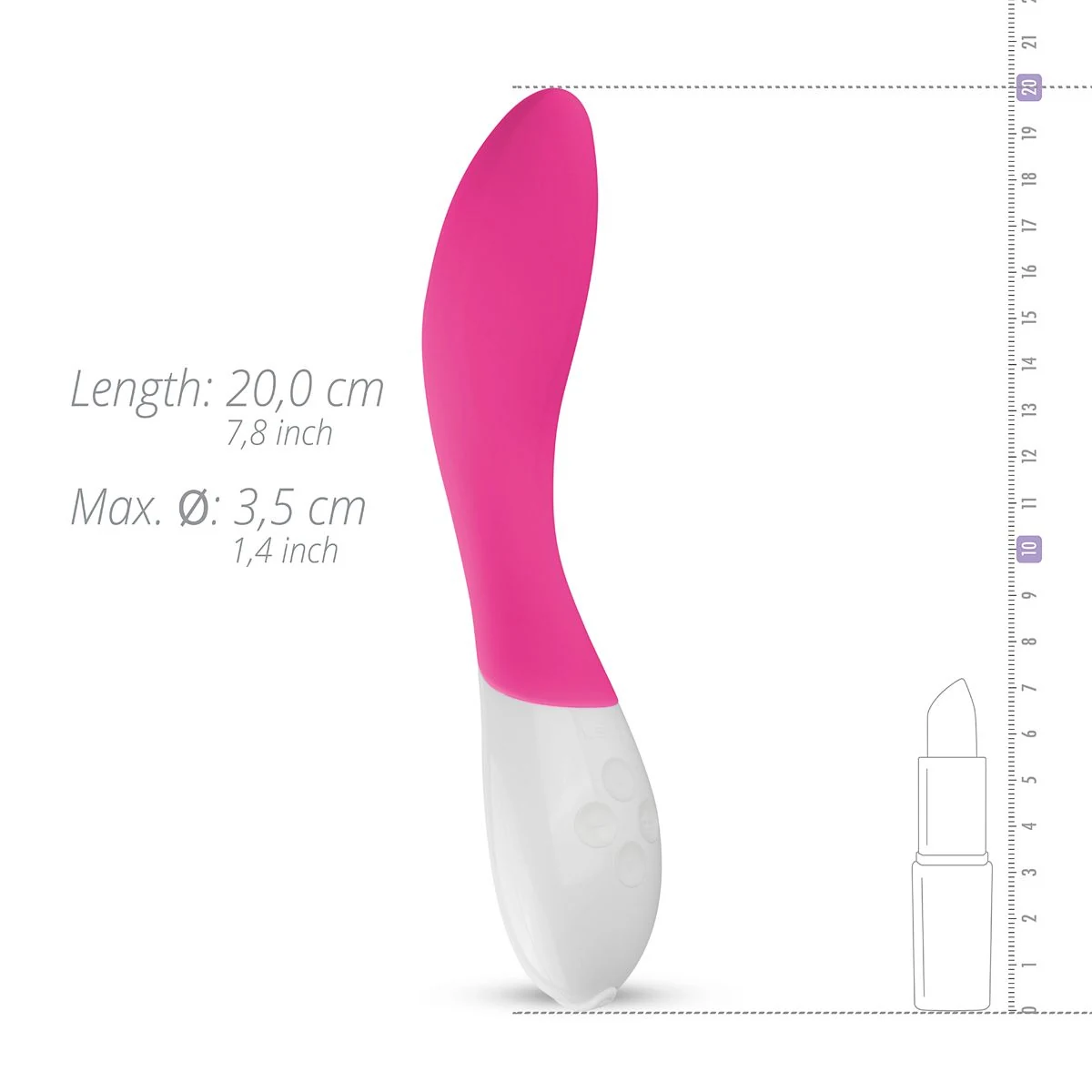 LELO Mona 2 Vibrator Cerise unisex vibrator van ABS en siliconen