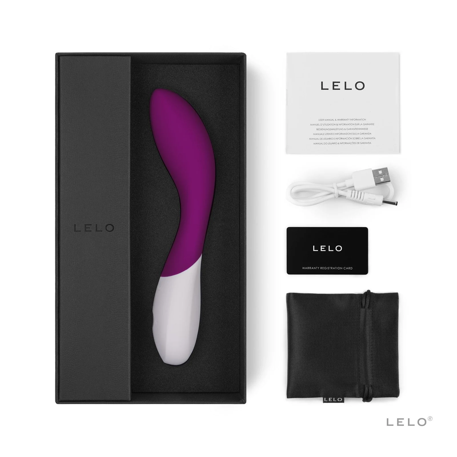 LELO Mona Wave Vibrator Paars voor beginners met normaal geluidsniveau