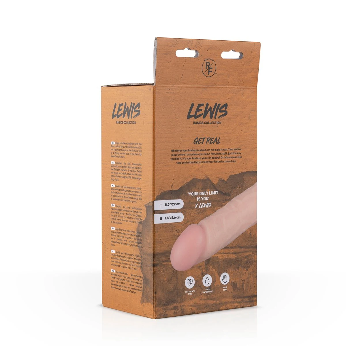 Waterproof realistische vibrator geschikt voor vagina en anus