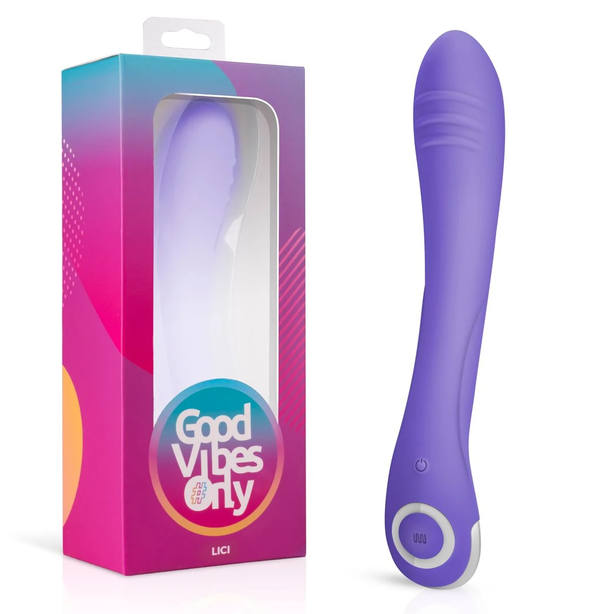 Lici G-Spot Vibrator van Good Vibes Only in paars siliconen