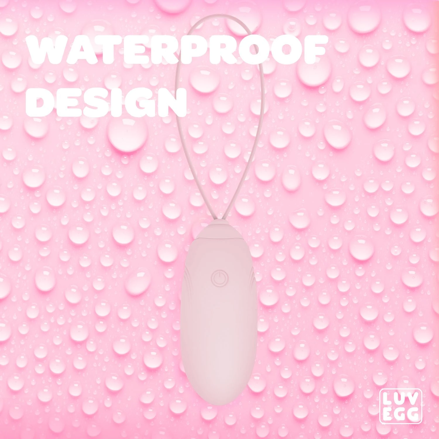 LUV EGG Roze compact eitje met afstandsbediening