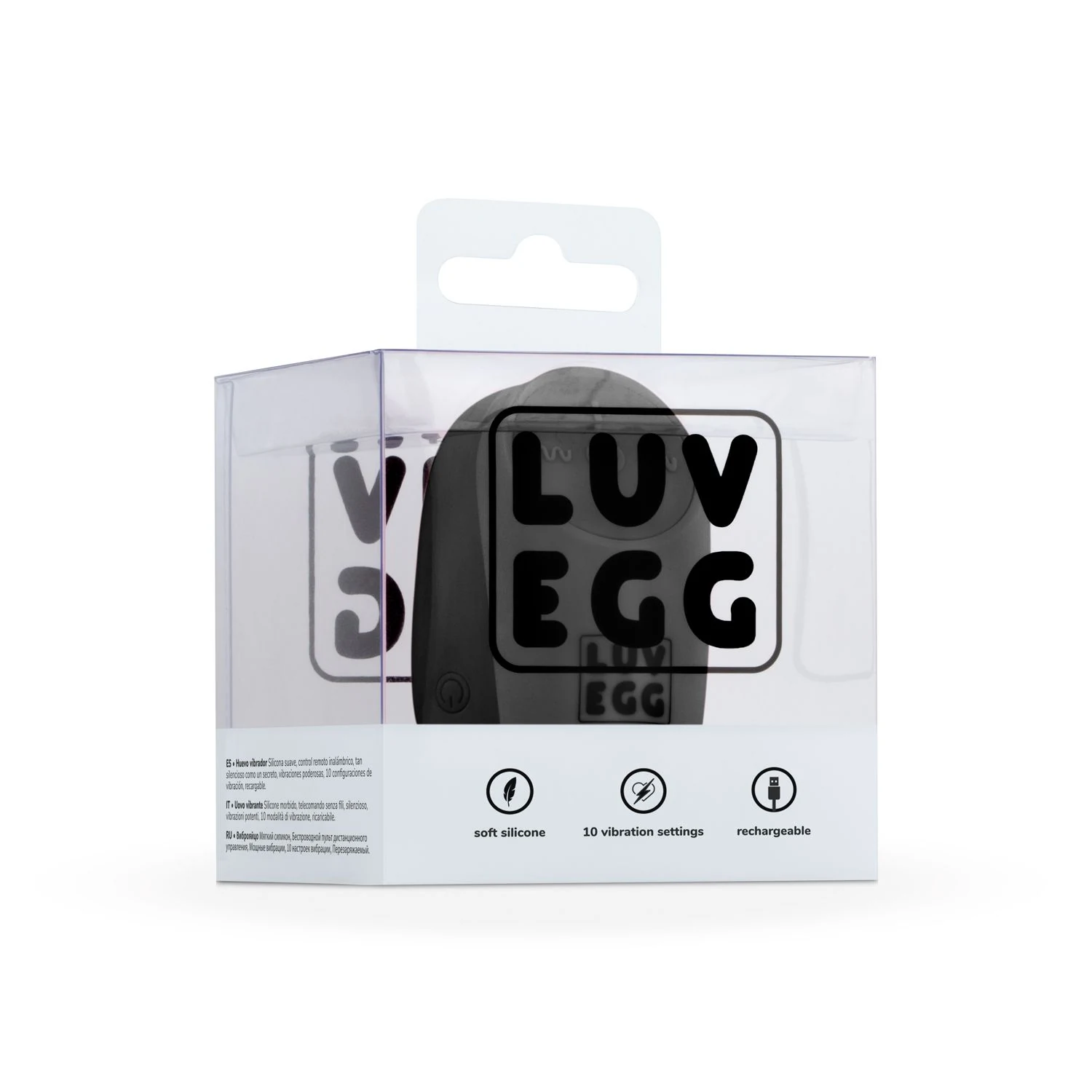 LUV EGG Zwart met afstandsbediening bereik 1000 cm