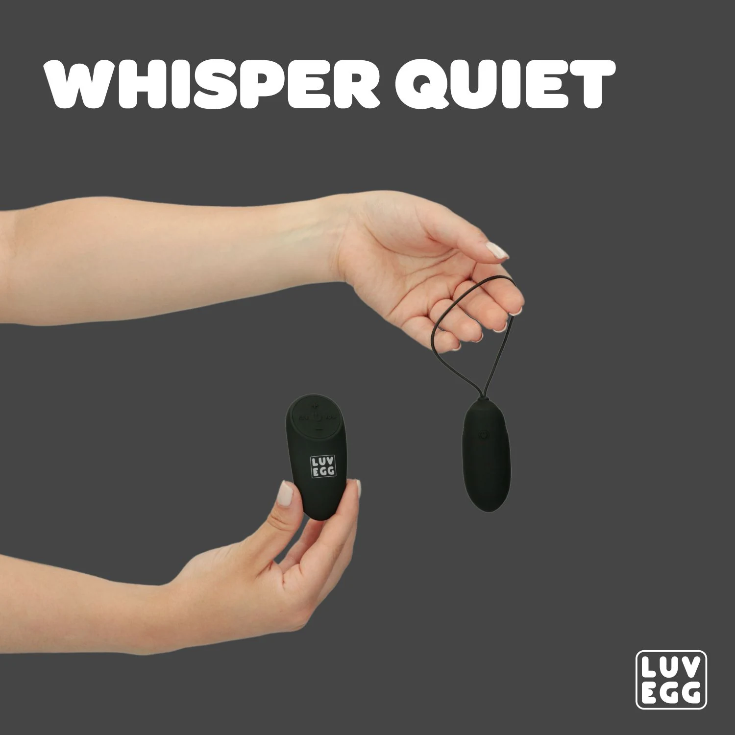 LUV EGG Zwart waterproof vibratie eitje