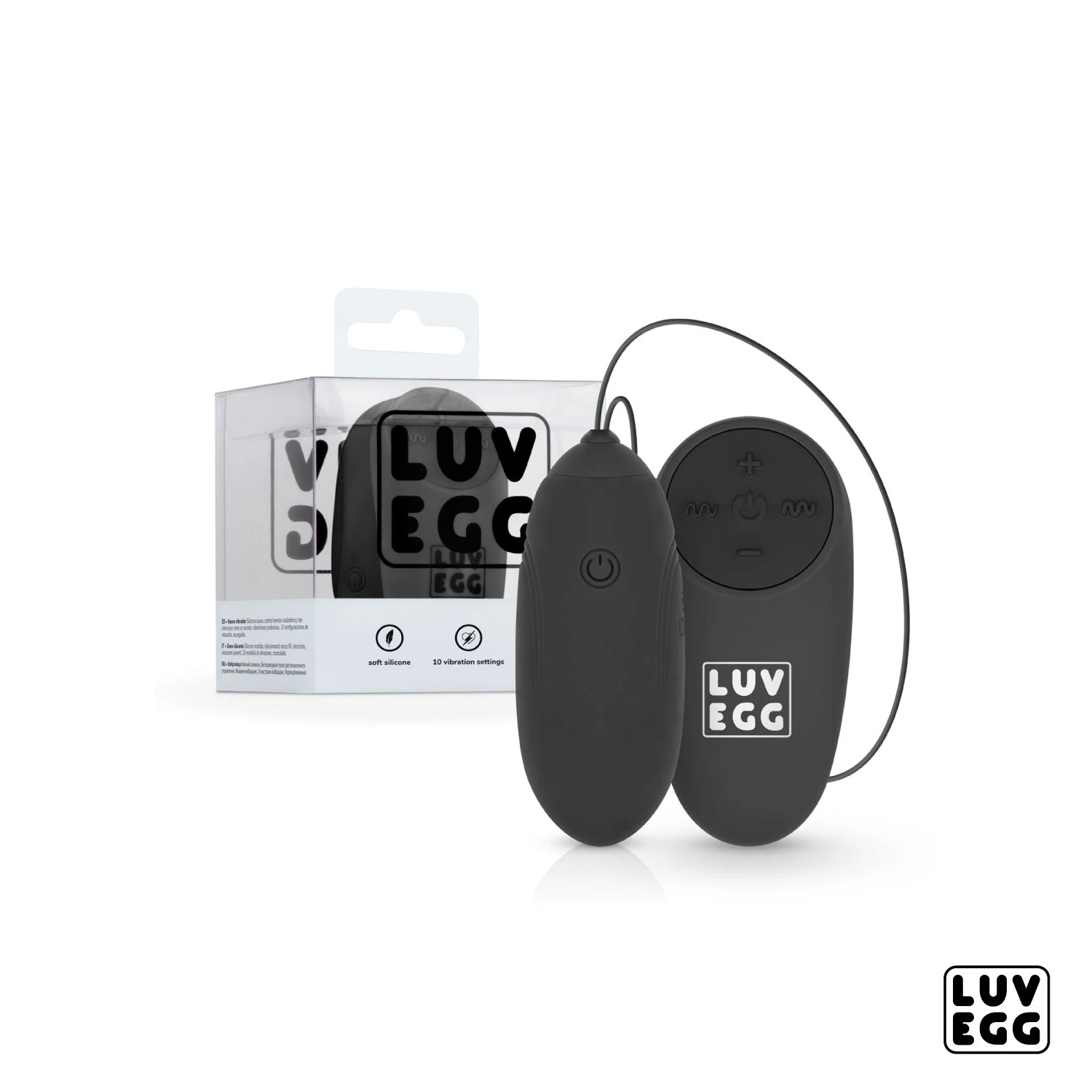 LUV EGG Zwart voor partners met krachtige vibraties