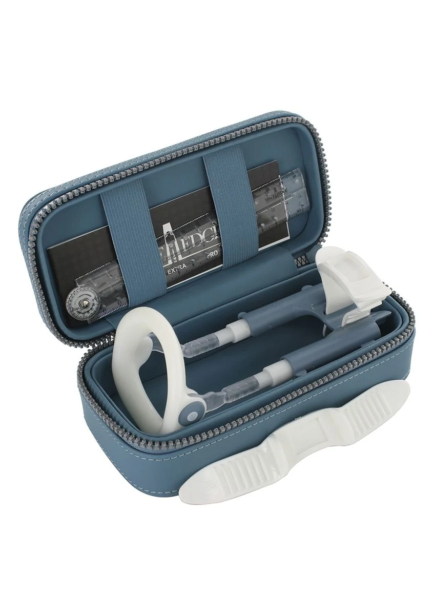Male Edge penisvergroter met instructie DVD, meetlat, rubberen band en travel bag