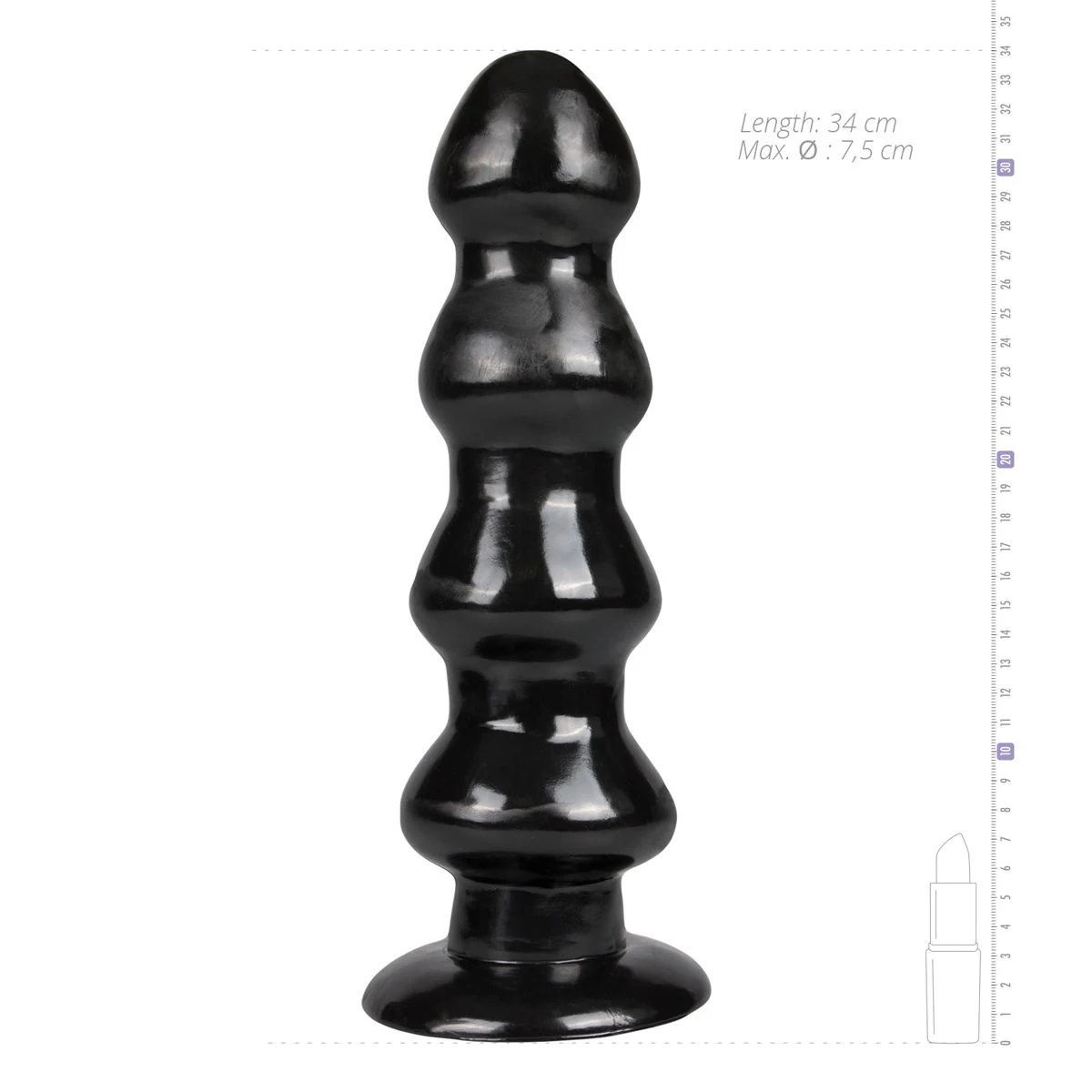 Master Series Raket dildo met zuignap, 340 mm lang en 310 mm invoerdiepte