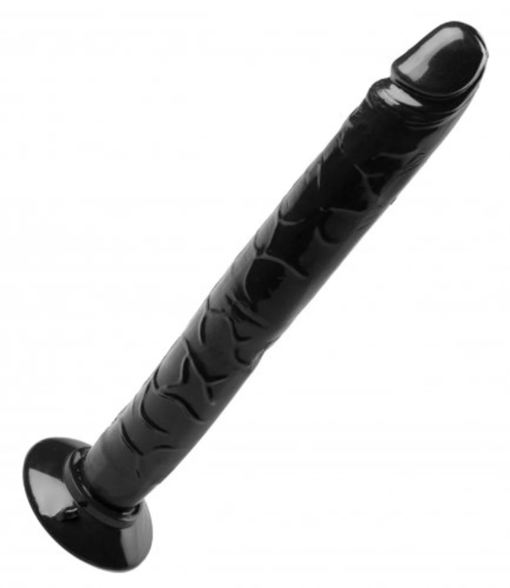 Master Series The Tower of Pleasure Mega Dildo 32 cm van PVC in zwart