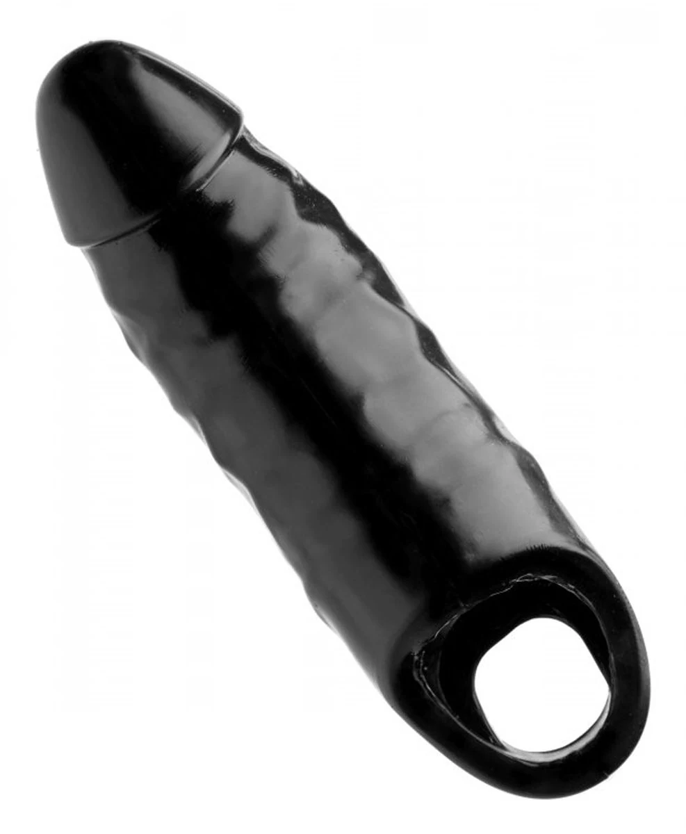 XL Black Mamba Cock van PVC, XL model en weekmakersvrij
