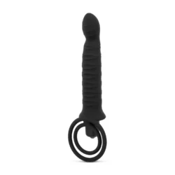 Men Only vibrerende dildo met penisring in zwart