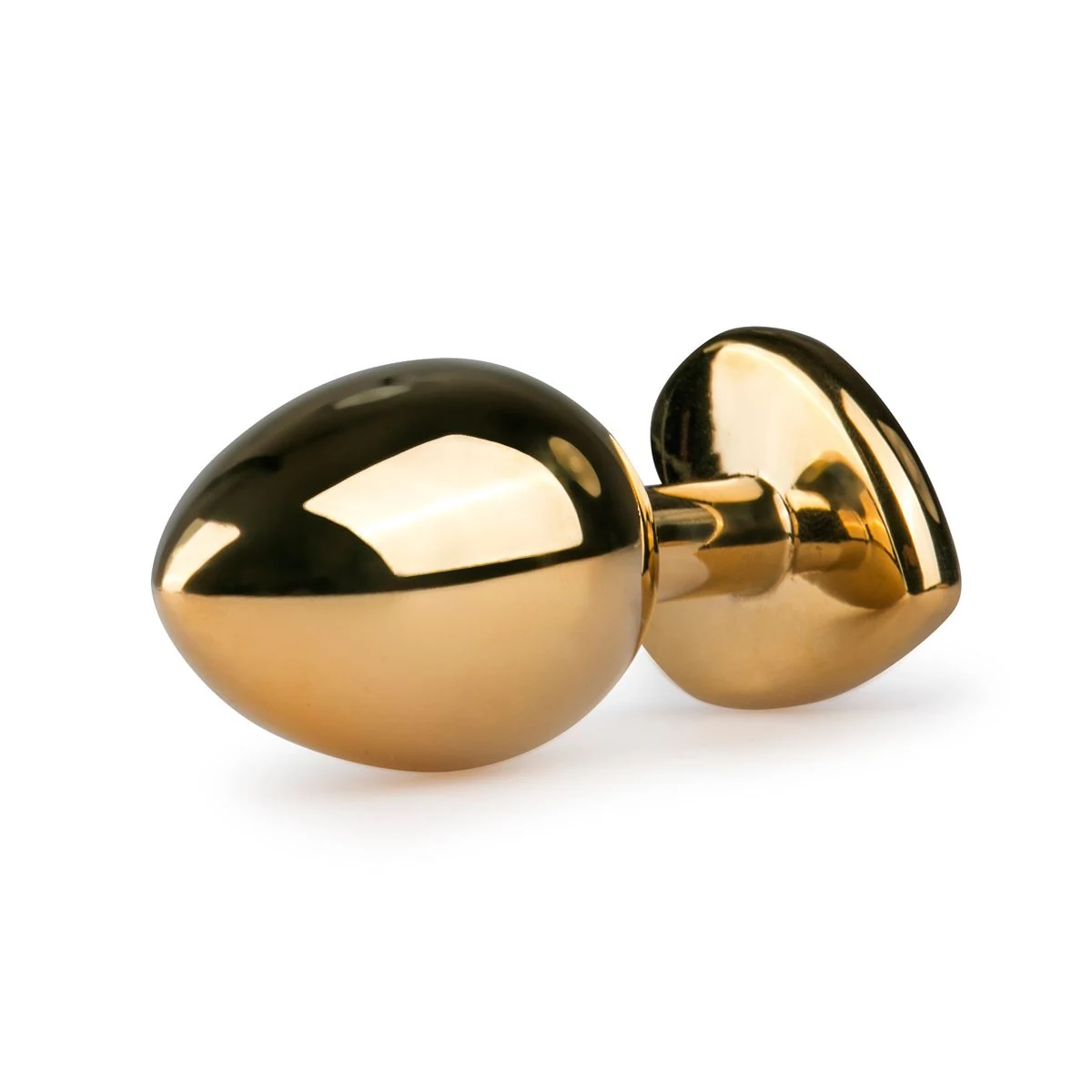 Metalen buttplug met hartje van Easytoys Anal Collection, lengte 83 mm