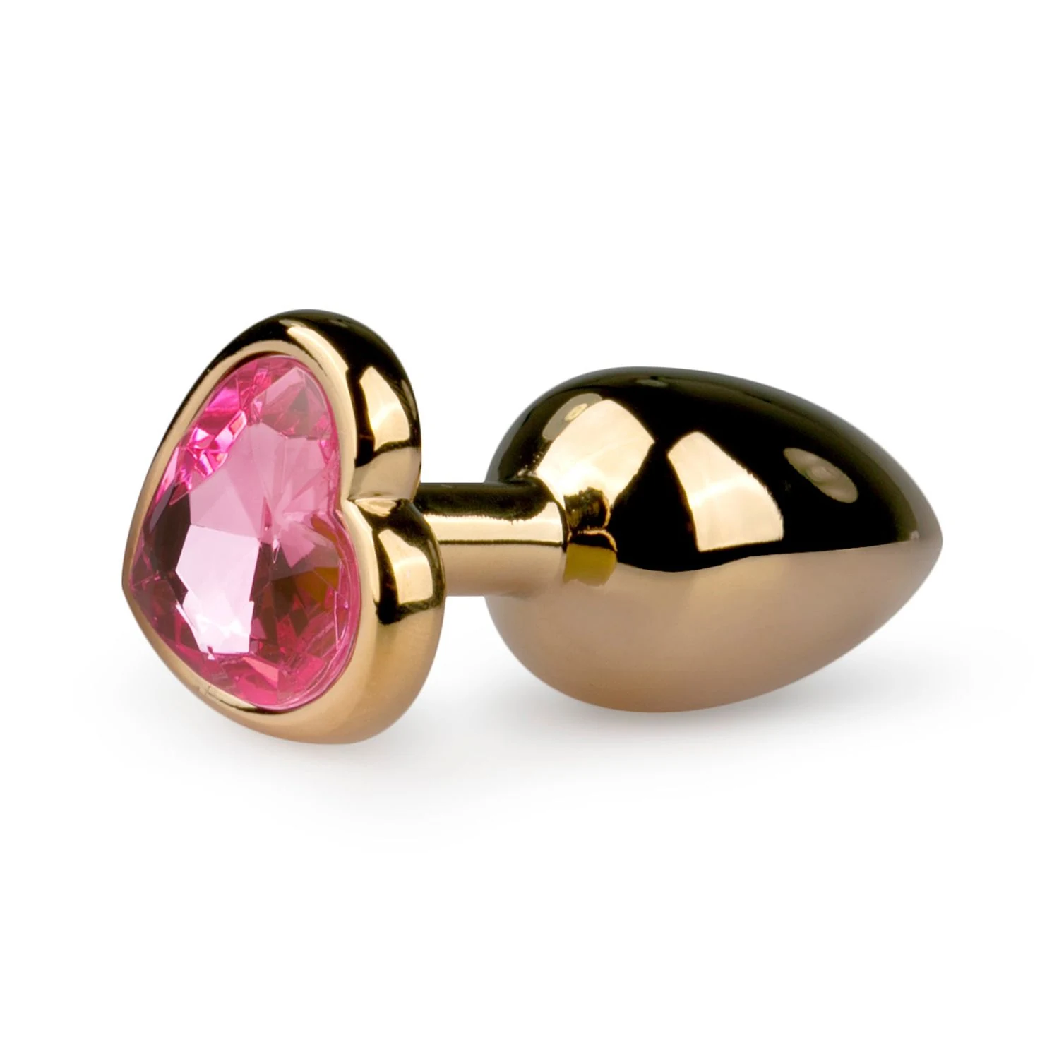 Metalen buttplug met roze hartje van Easytoys Anal Collection