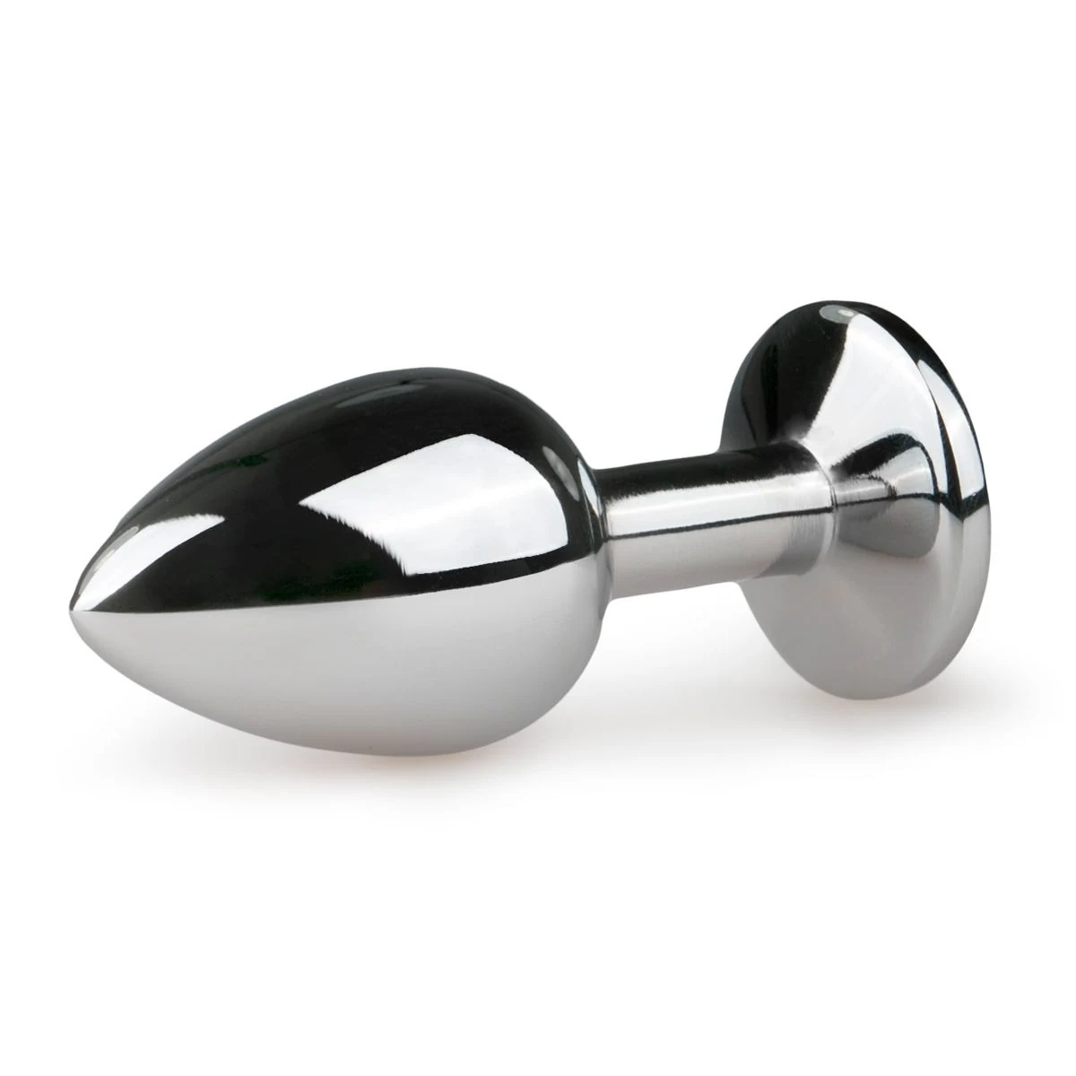 Zilveren metalen buttplug S van Easytoys Anal Collection