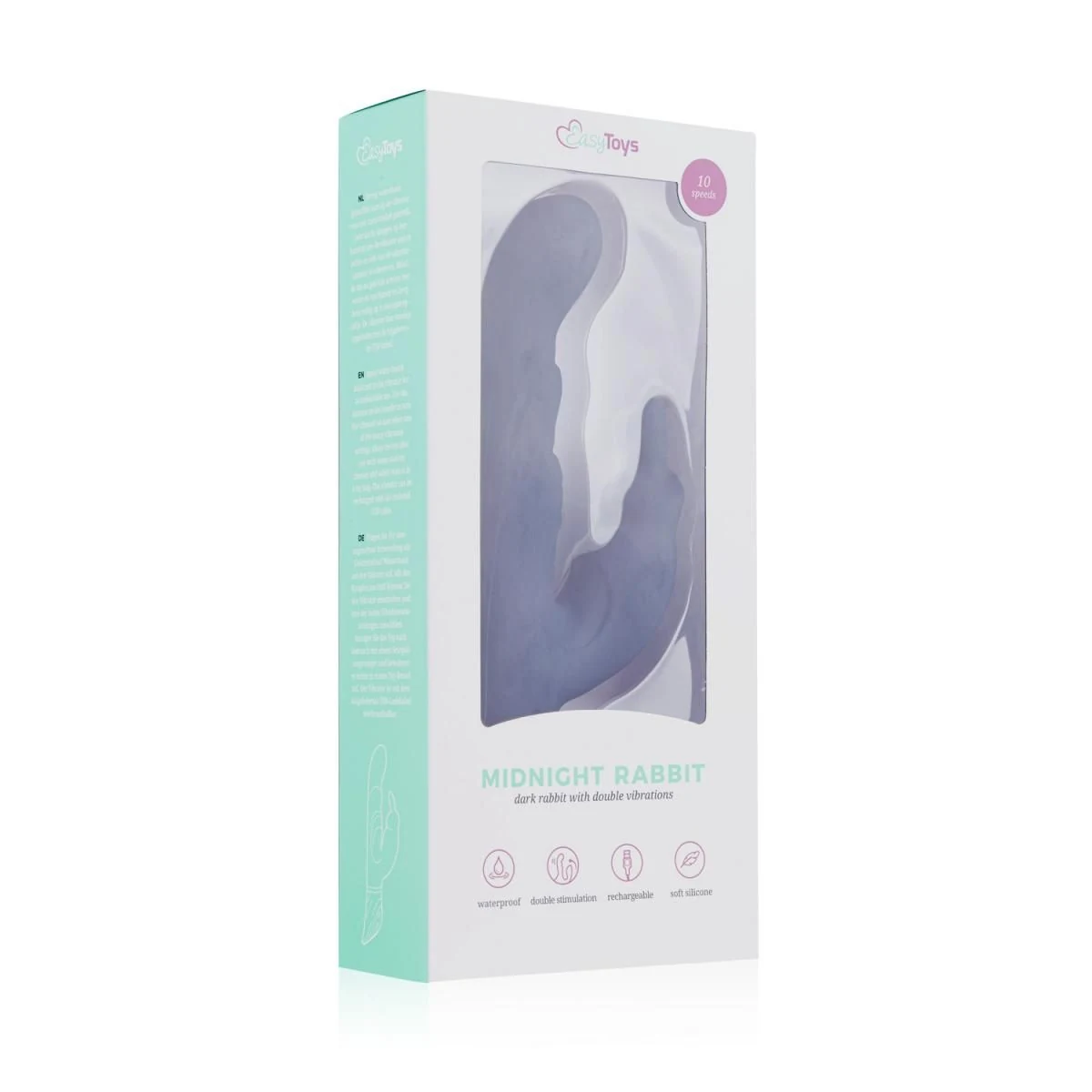 Midnight Rabbit Vibrator lengte 240 mm en diameter 36 mm