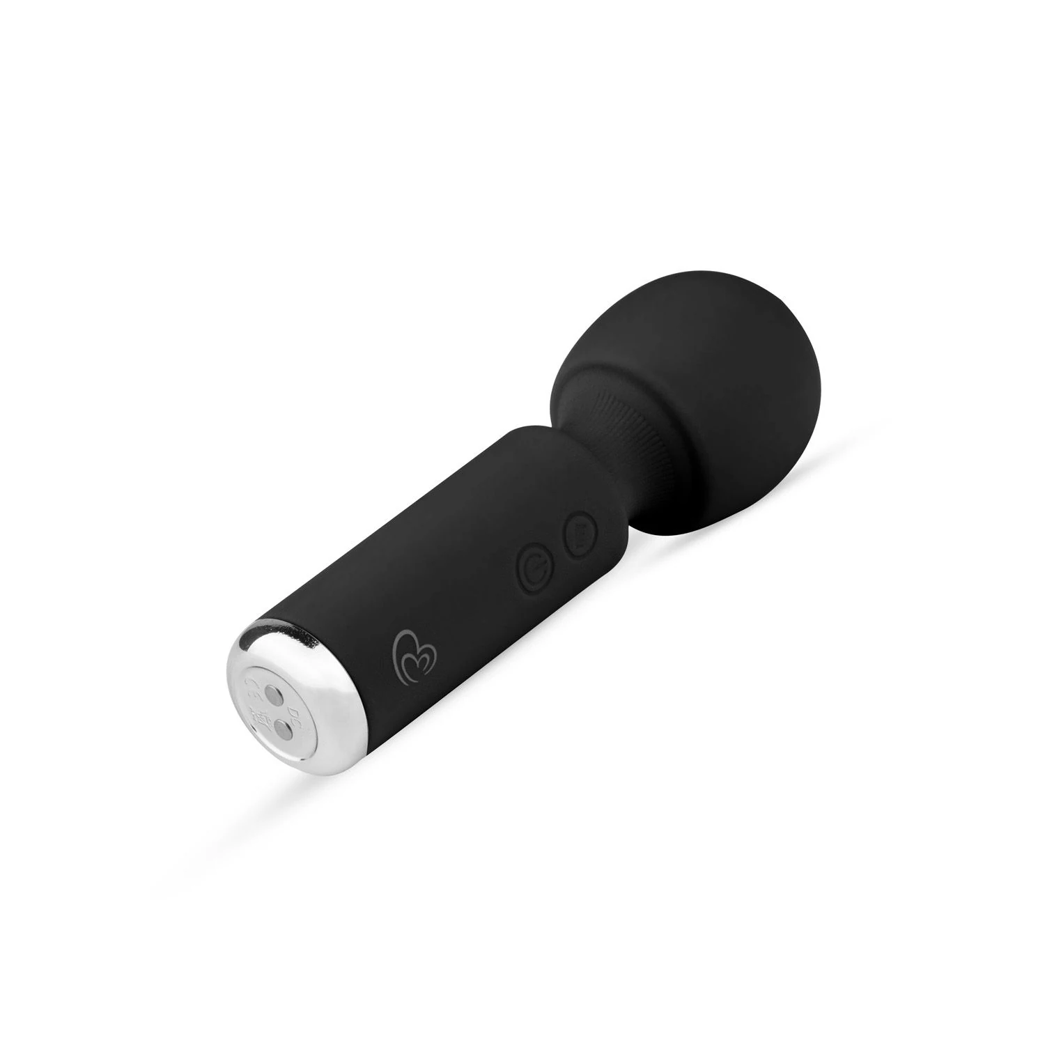 Oplaadbare zwarte Mini Vibe Wand Vibrator met USB-kabel