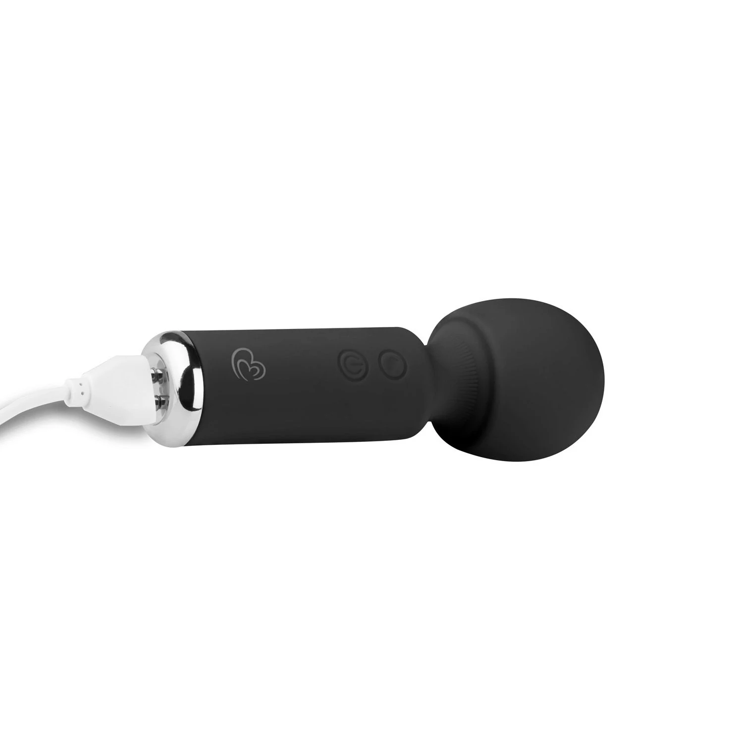 Waterproof Mini Vibe Wand Vibrator zwart van siliconen