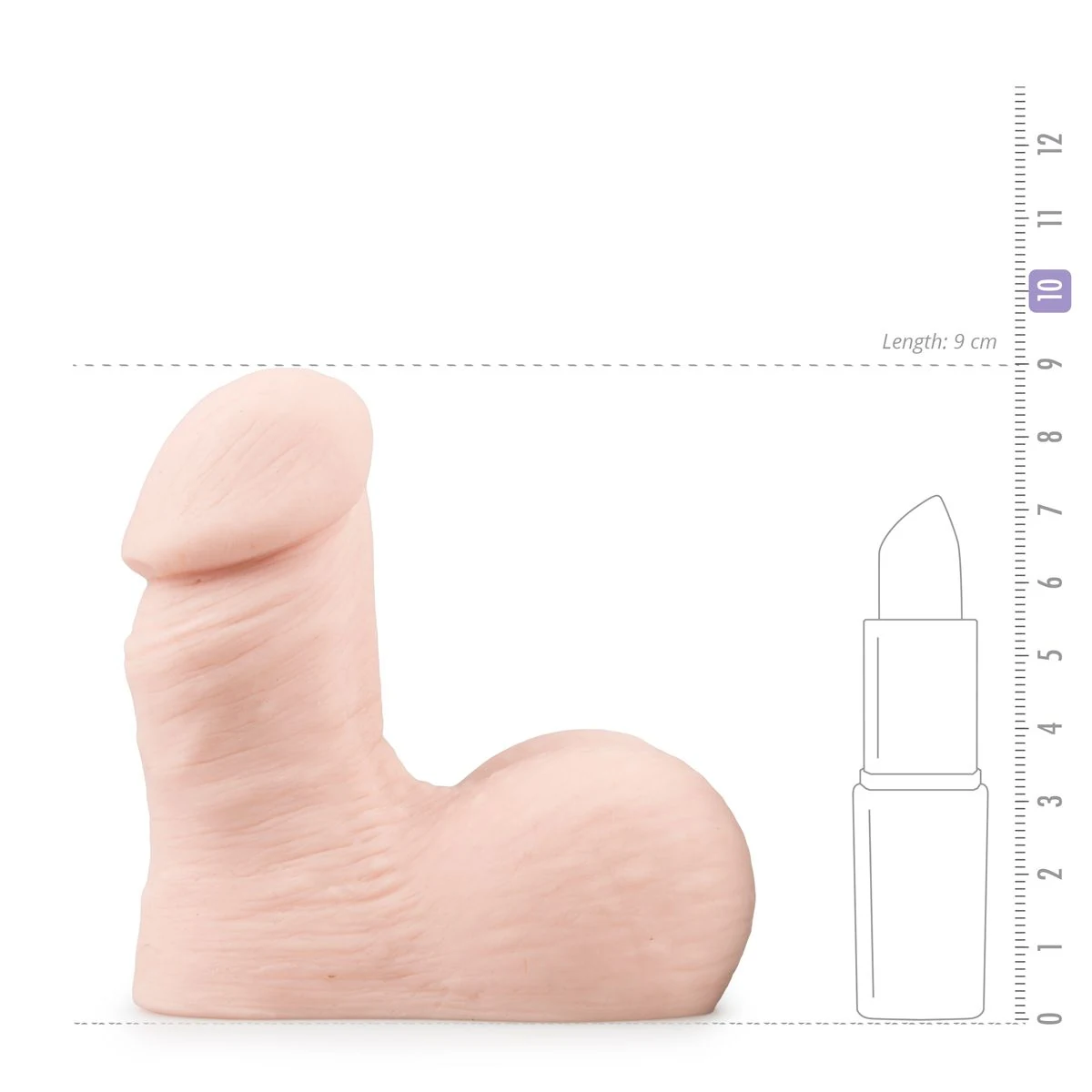 Fleshlight Mr. Limpy Klein, flexibele beige penis in slappe staat