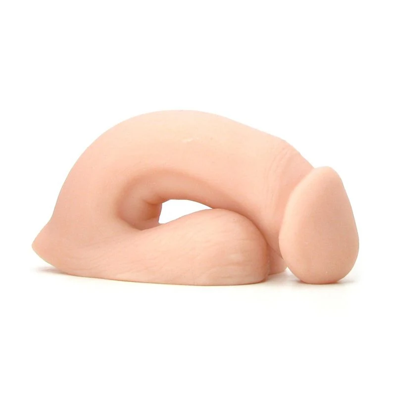 Beige Mr. Limpy Medium packer penis, flexibel en rekbaar materiaal