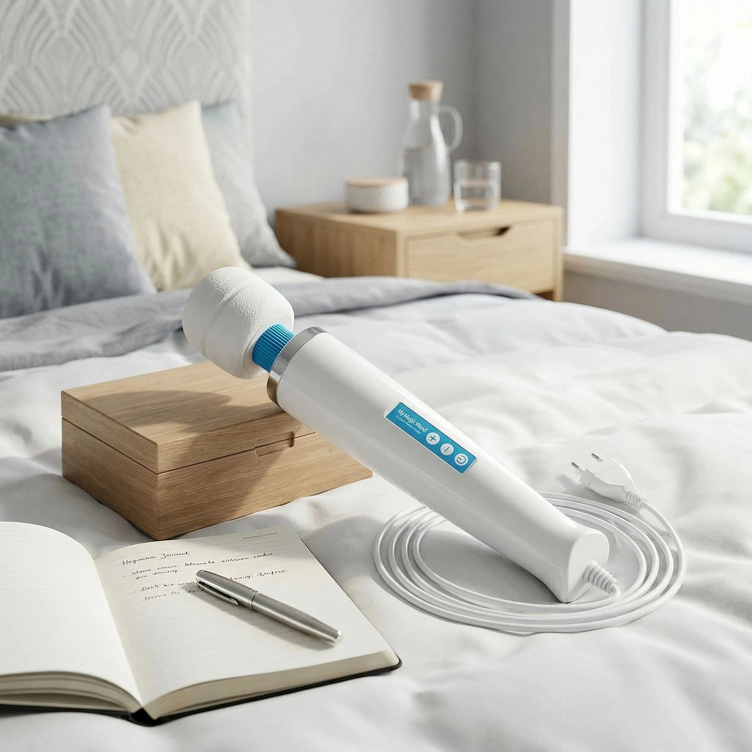 MyMagicWand Blauw met beweegbare kop en rond handvat