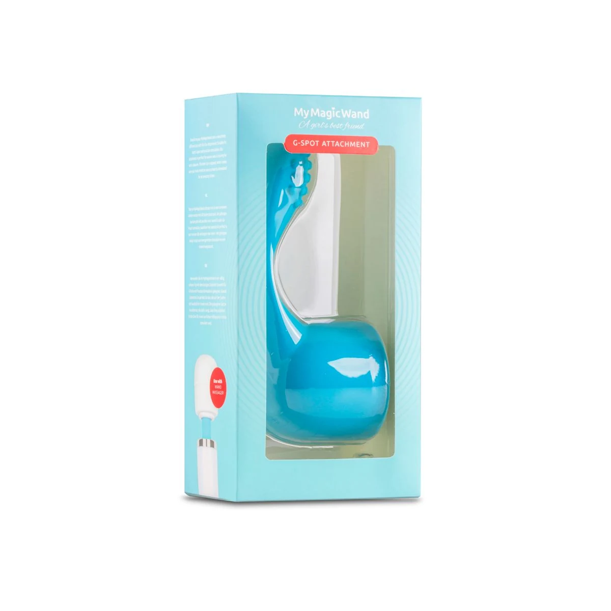 MyMagicWand siliconen opzetstuk blauw voor waterbasis glijmiddel