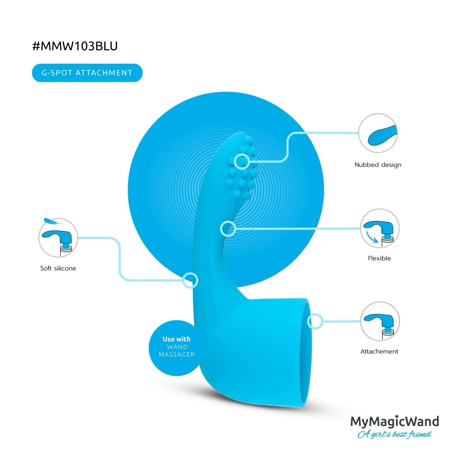 MyMagicWand G-Spot Prostaat Opzetstuk met 60 mm binnendiameter