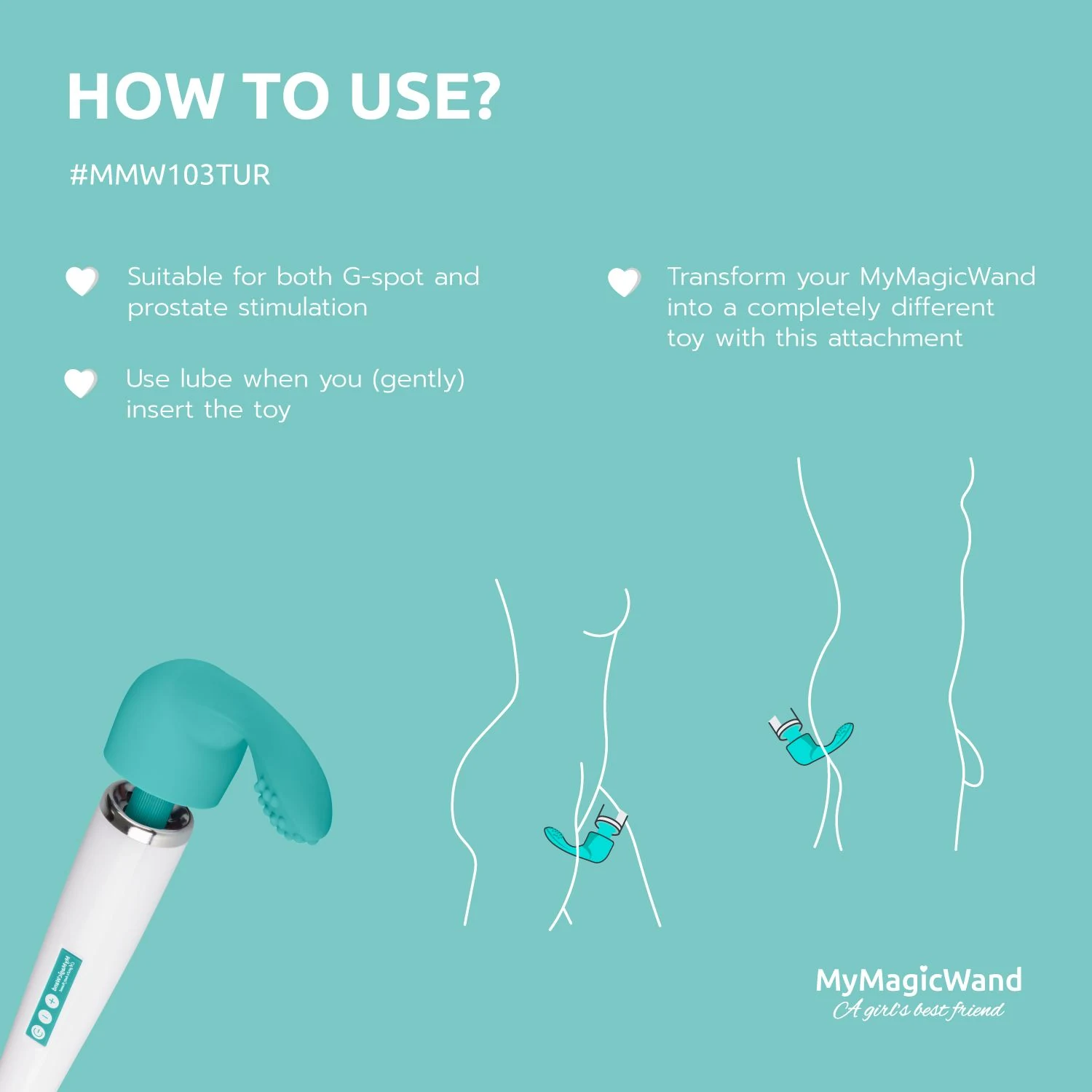 MyMagicWand G-Spot Prostaat Opzetstuk van zacht siliconen