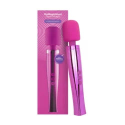MyMagicWand Electric Pink roze wand vibrator van siliconen en ABS