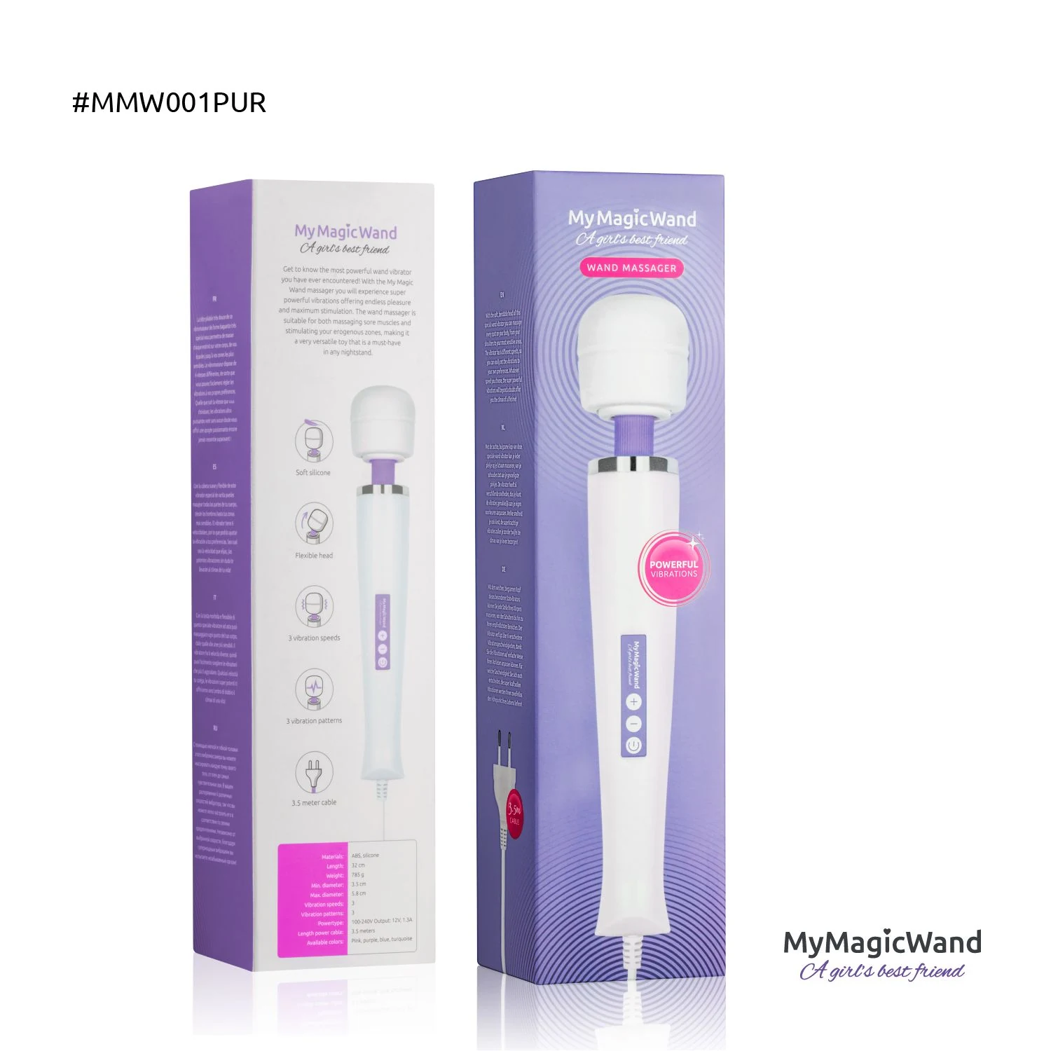 MyMagicWand Paars paars model met CE-keurmerk