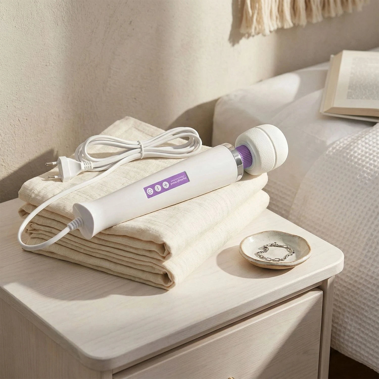 MyMagicWand Paars met zachte afneembare siliconen hoes