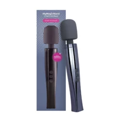 MyMagicWand Wand Massager Dynamite Grey met zachte siliconen kop