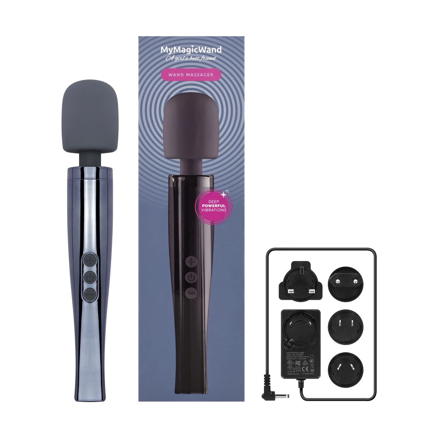MyMagicWand Wand Massager met batterijduur van 120 minuten