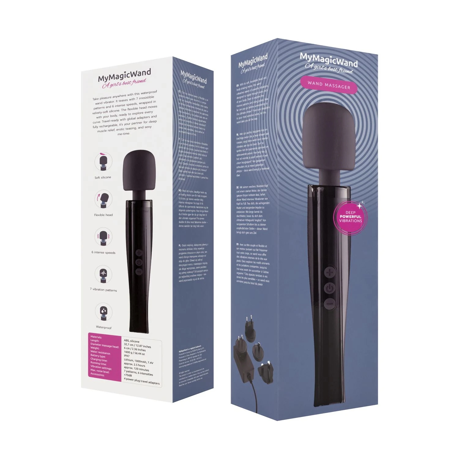 MyMagicWand Wand Massager Dynamite Grey voor vibratie