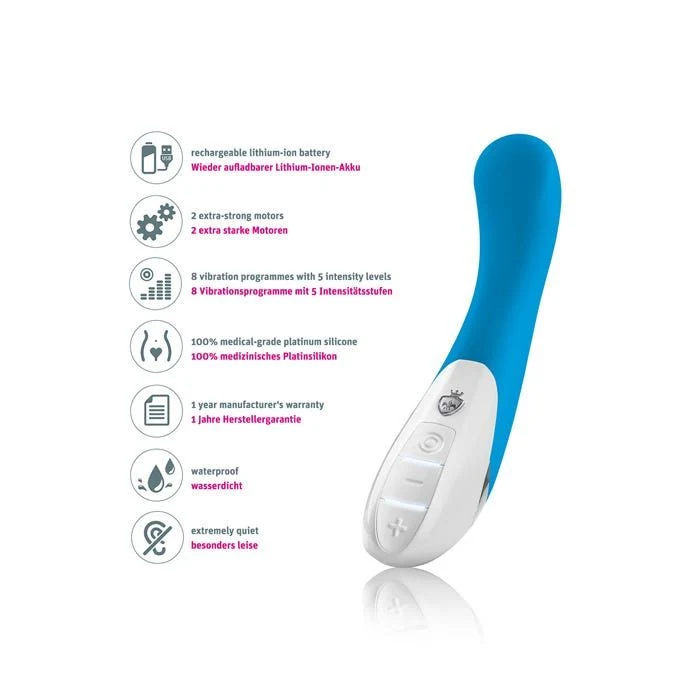 Mystim G-spot vibrator paars, oplaadbaar via USB en geschikt voor G-spot