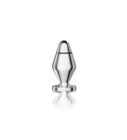 MYSTIM Little John Butt Plug zilver van handgepolijst medisch aluminium