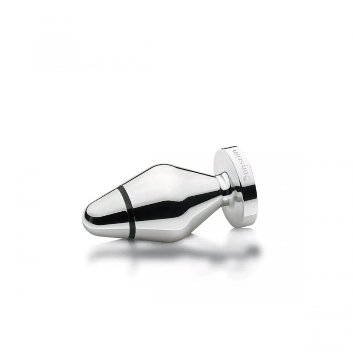 MYSTIM Little John Butt Plug zilver met taps toelopende tip en E-Stim technologie