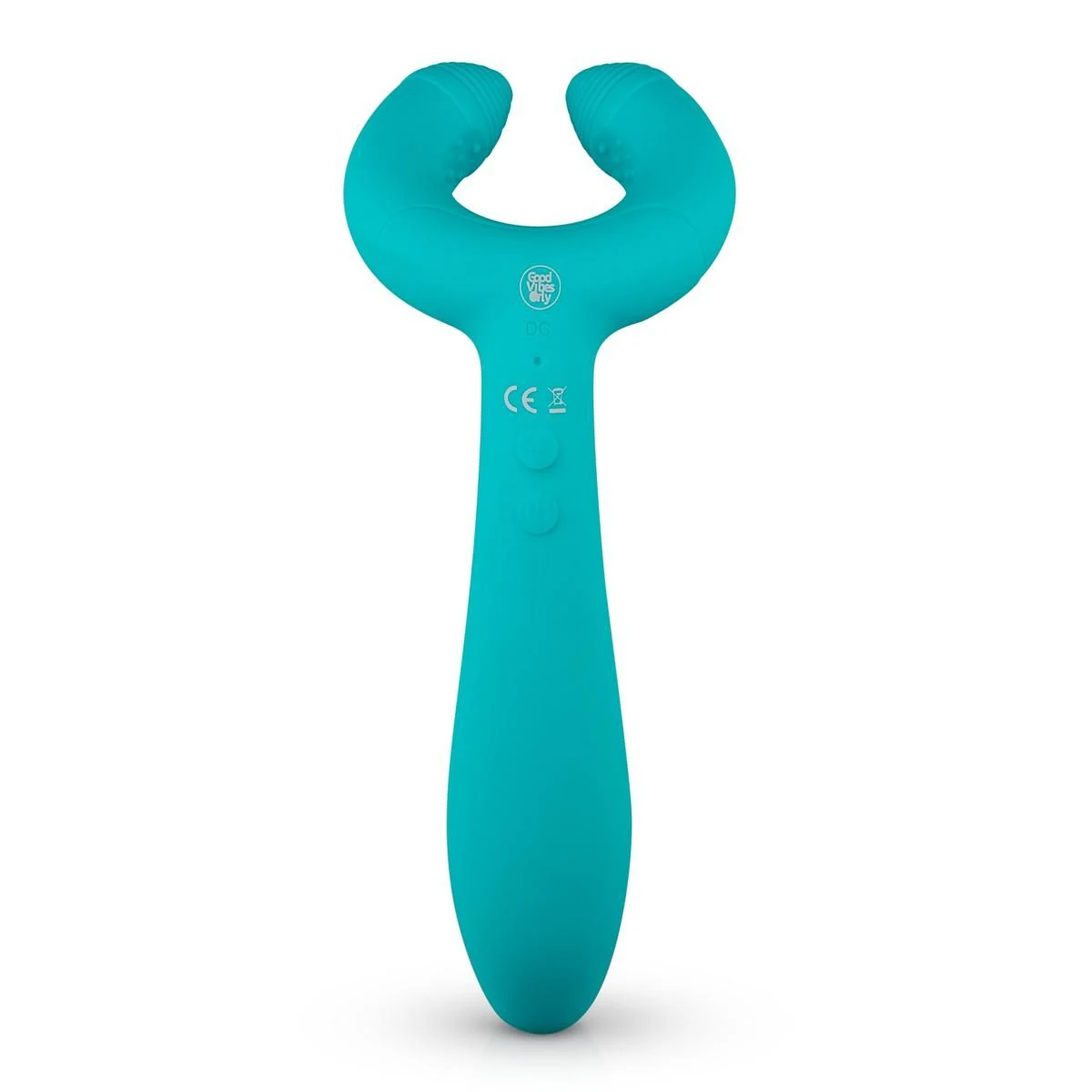 Waterproof Noam Pair Vibrator, USB oplaadbaar en turquoise van kleur
