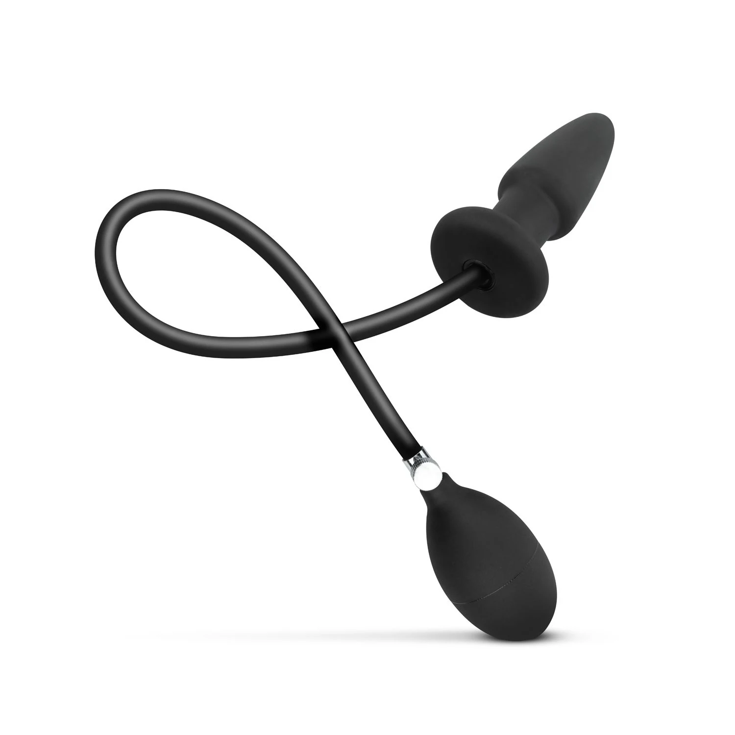 Easytoys Anal Collection opblaasbare anaal plug zwart voor gevorderden