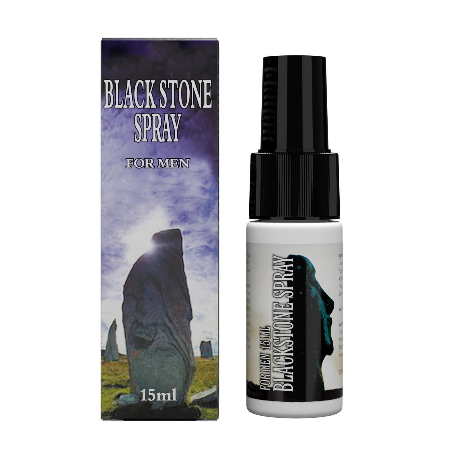 Orgasme vertragende spray Black Stone van Cobeco Pharma voor hem